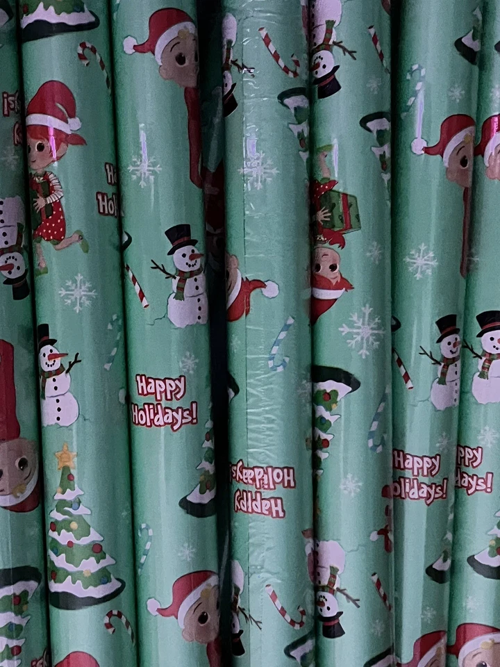 Cocomelon 60 pés quadrados Papel de embrulho para presente de Natal pés rolo - Imagem 3 de 4