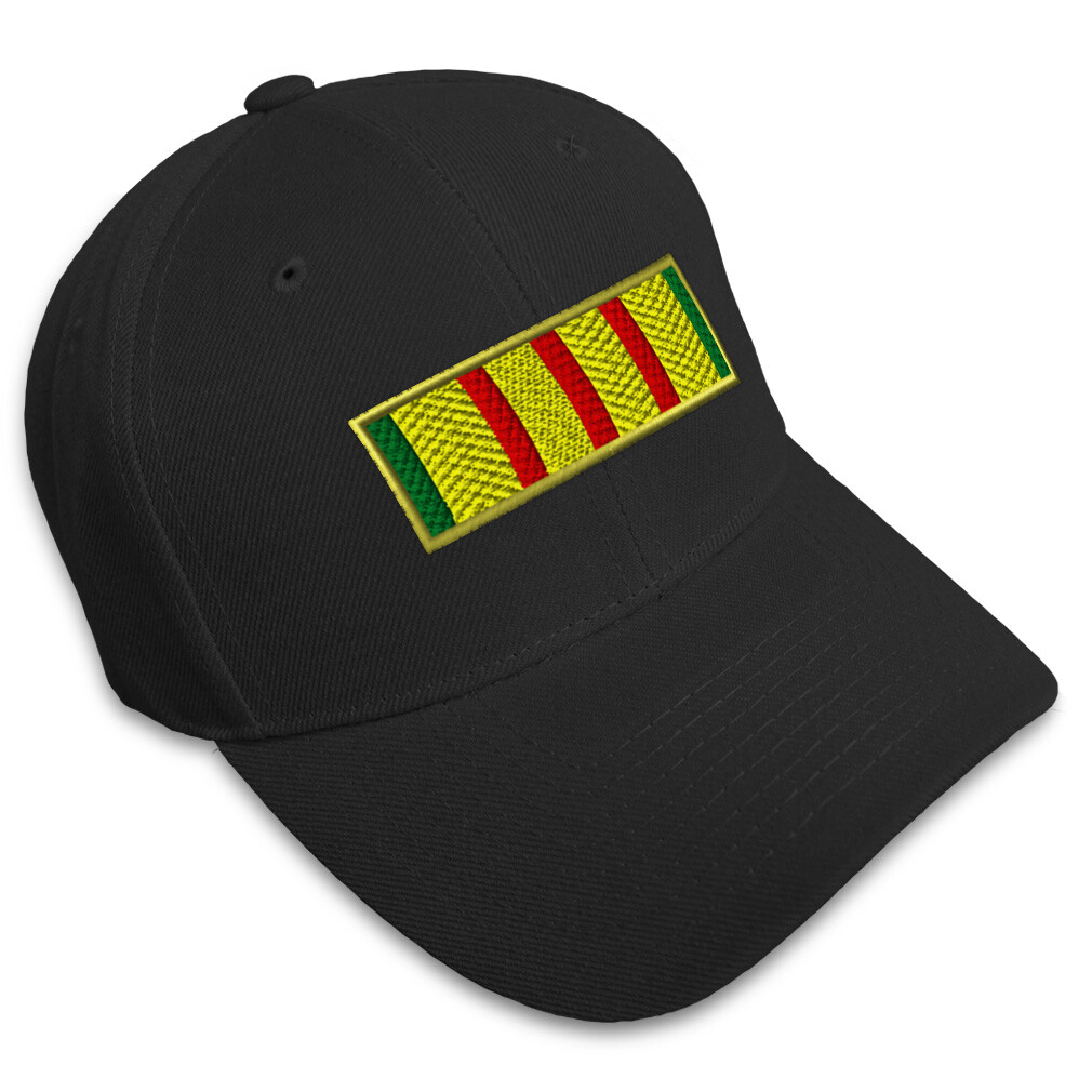 Vietnam Service Ribbon Embroidered Baseball Cap for Men & Women One Size