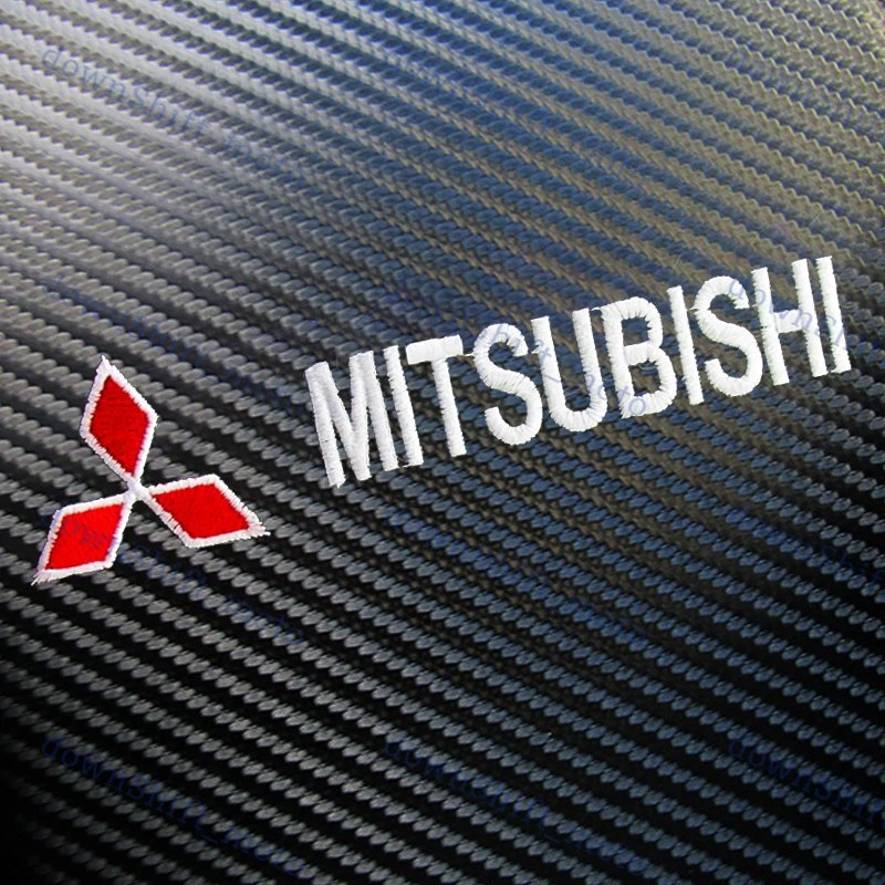 Bordado para MITSUBISHI Consola Central de Carbono Apoyabrazos Cojín Alfombrilla Almohadilla Cubierta X1 Foto 3 de 4