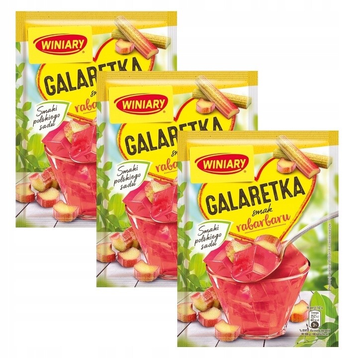 ВИННОЕ желе быстрого приготовления: 3 УПАКОВКИ со вкусом РЕВЕНЯ -ПРОСТОЕ ПРИГОТОВЛЕНИЕ- БЕСПЛАТНАЯ ДОСТАВКА