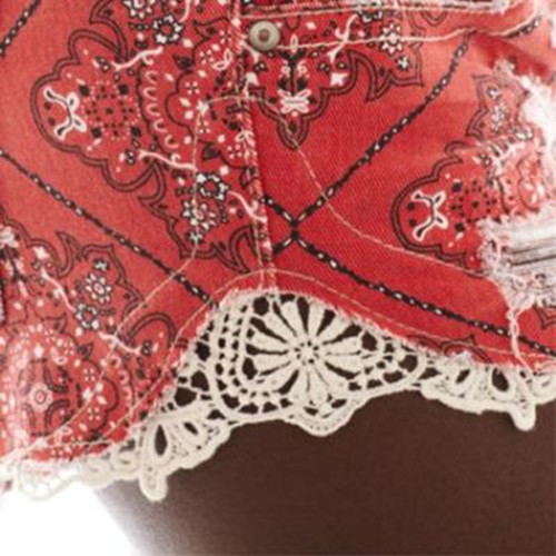 Vanilla Star Side-Crochet Shorts Juniors Sizes 0, 1 New Msrp $36.00 - Picture 7 of 8