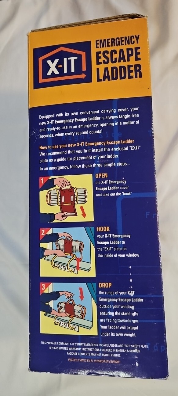 XIT Products Emergency Fire Escape Ladder 2 Story Height 13 feet NEW