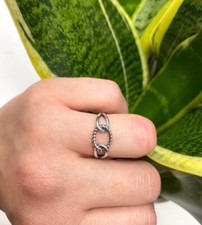 Knot Ring 925 Sterling Silver Band  Statement Ring Handmade Ring All size-A-58