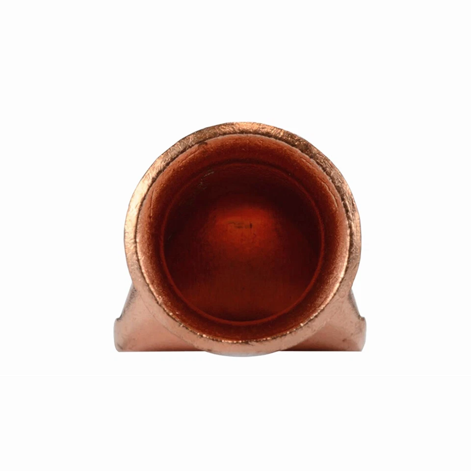 10 Lot 1/0 AWG 5/16" Hole Ring Terminal Lug Bare Copper Uninsulated Wire Welding - Image 2 of 4