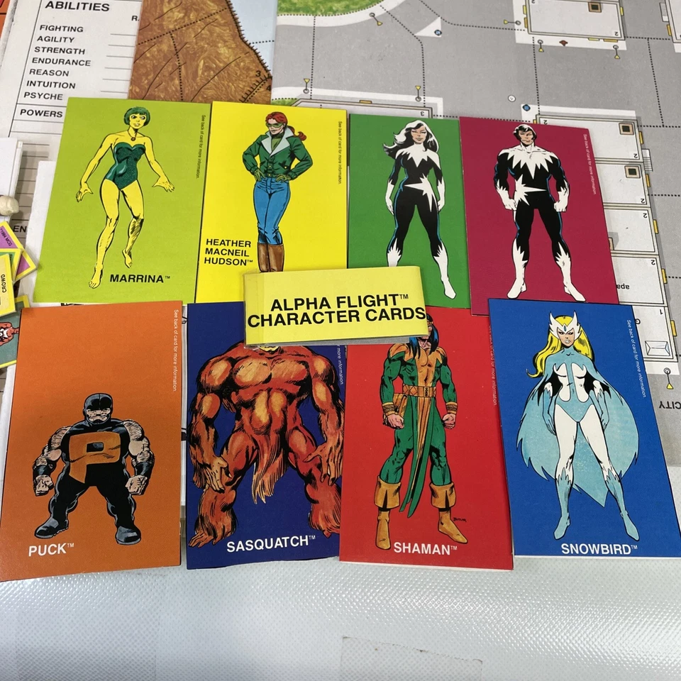 Lote masivo TSR Marvel Super Heroes RPG Set básico X-MEN módulos dados accesorios Foto 3 de 4