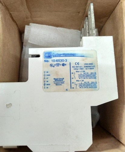 NEW IN BOX Eaton Cutler-Hammer 10-6530-3 Overload Relay Sub Assy w/ Lugs 3P - Picture 2 of 9