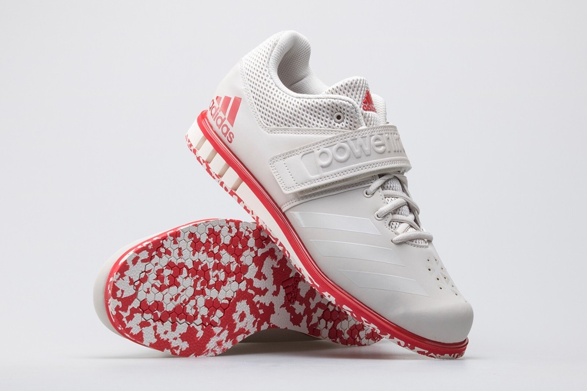 Adidas Weightlifting Powerlift.3.1 Shoes Chalk Pearl Scarlet Size