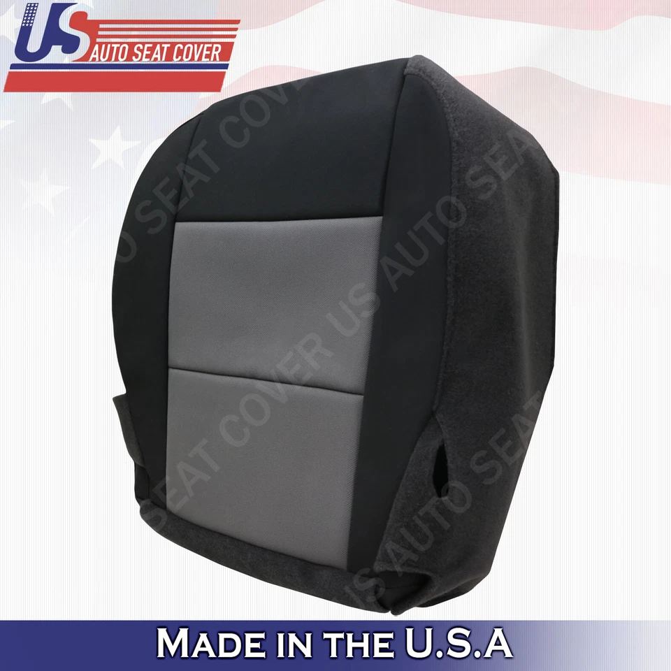 Cubierta de asiento de tela inferior del conductor Ford Ranger XLT 2003 a 2011 2 tonos negro-gris Foto 3 de 4