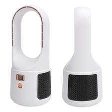 USB Desk Fan 6 Speeds Wind Quiet Portable Bladeless Cooling Fan With Power~