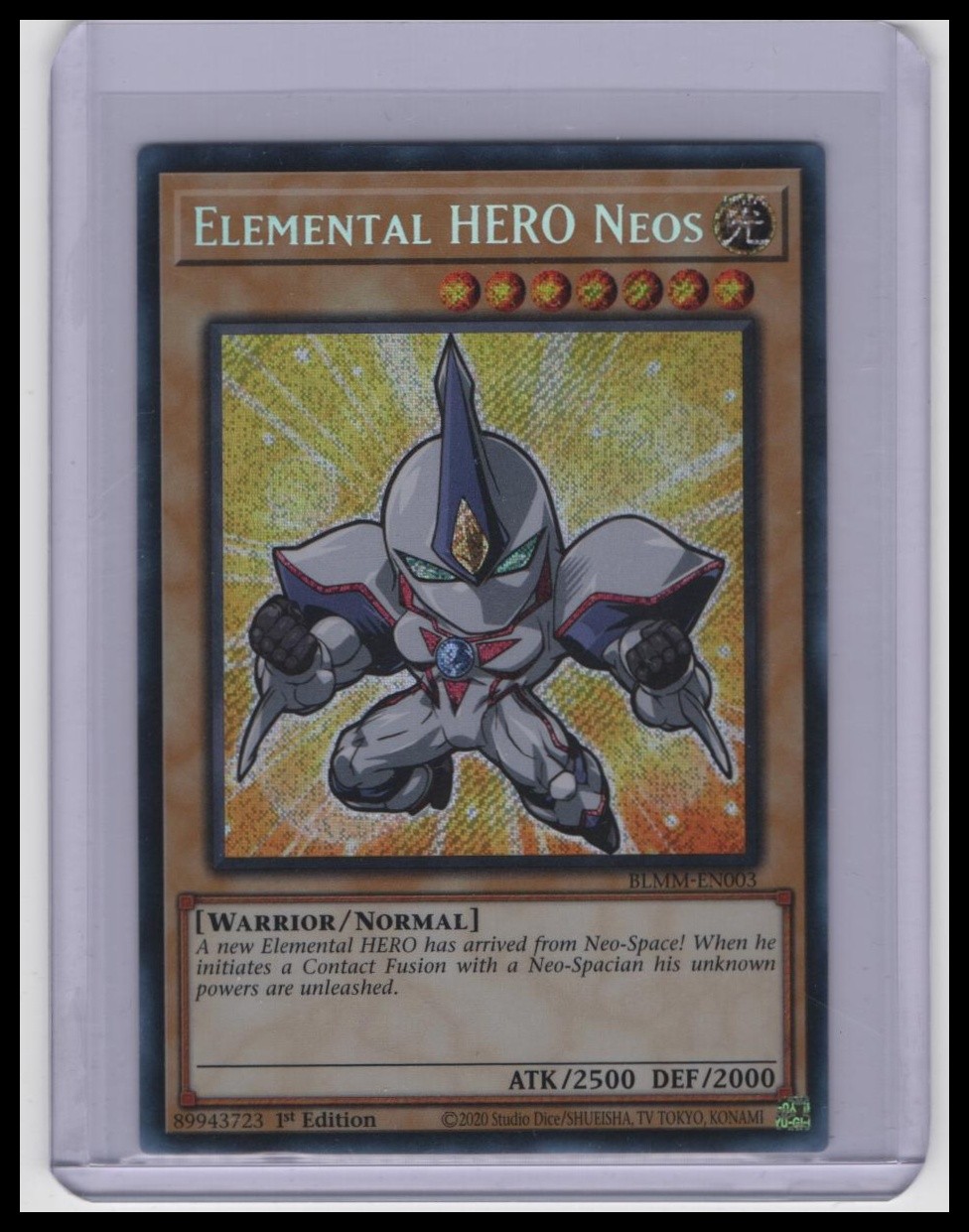 Elemental HERO Neos BLMM-EN003 (YuGiOh Battles of Legend: Monster Mayhem) — is it worth grading?