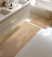 GroßEr Badteppich Set, Rutschfeste Badematte, Badezimmerteppich Set 2 Teilig,