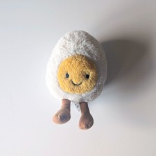 Jellycat Amuseable Happy Boiled Egg Plushie with Dust Bag