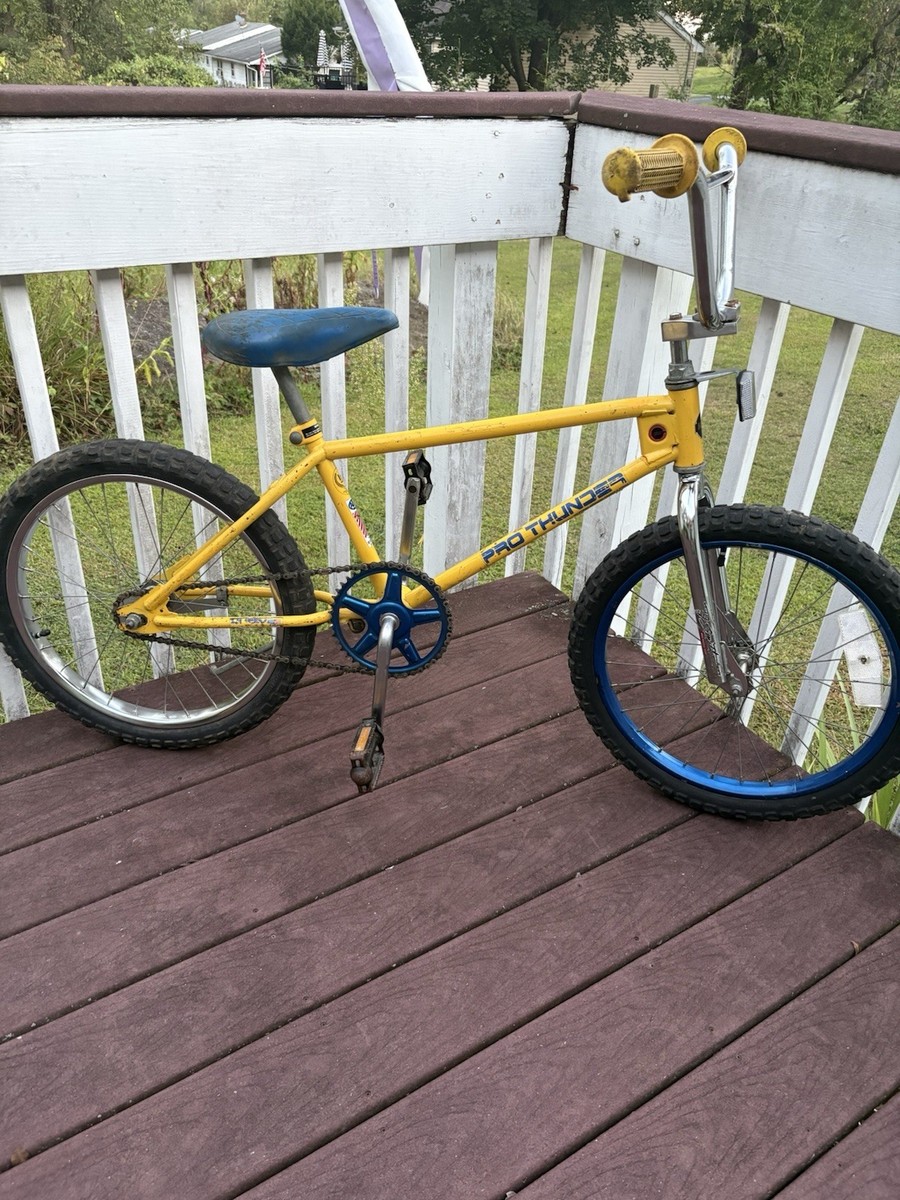 Yellow Huffy Pro Huffy Pro Thunder Bike 12