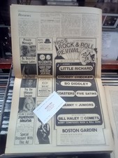 little richard 🎹 bo diddley 🎸 bill haley boston garden 1973 concert ad