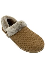 Skechers Cozy Campfire Vegan Quilted Knit Slipper Frosty Promise Tan