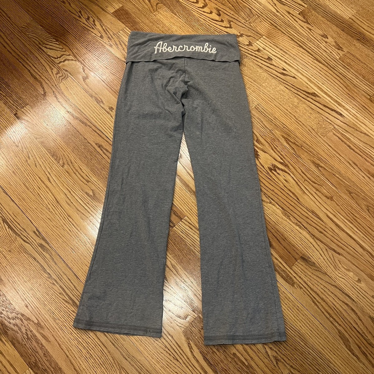 Vintage Y2K Abercrombie Yoga Pants Womens Large Fold Over Waist