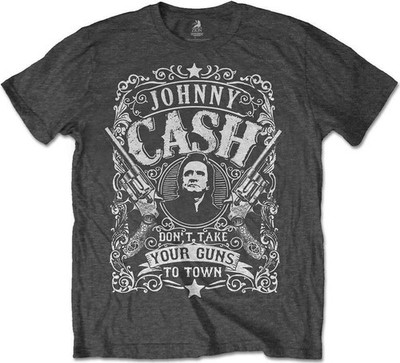 T-Shirt - Johnny Cash: Rock Off - Don't Take Your Guns To Town Black (T-Shirt...