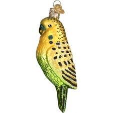 Old World Christmas Miniature Parakeet Glass Tree Ornament 16123 FREE BOX New