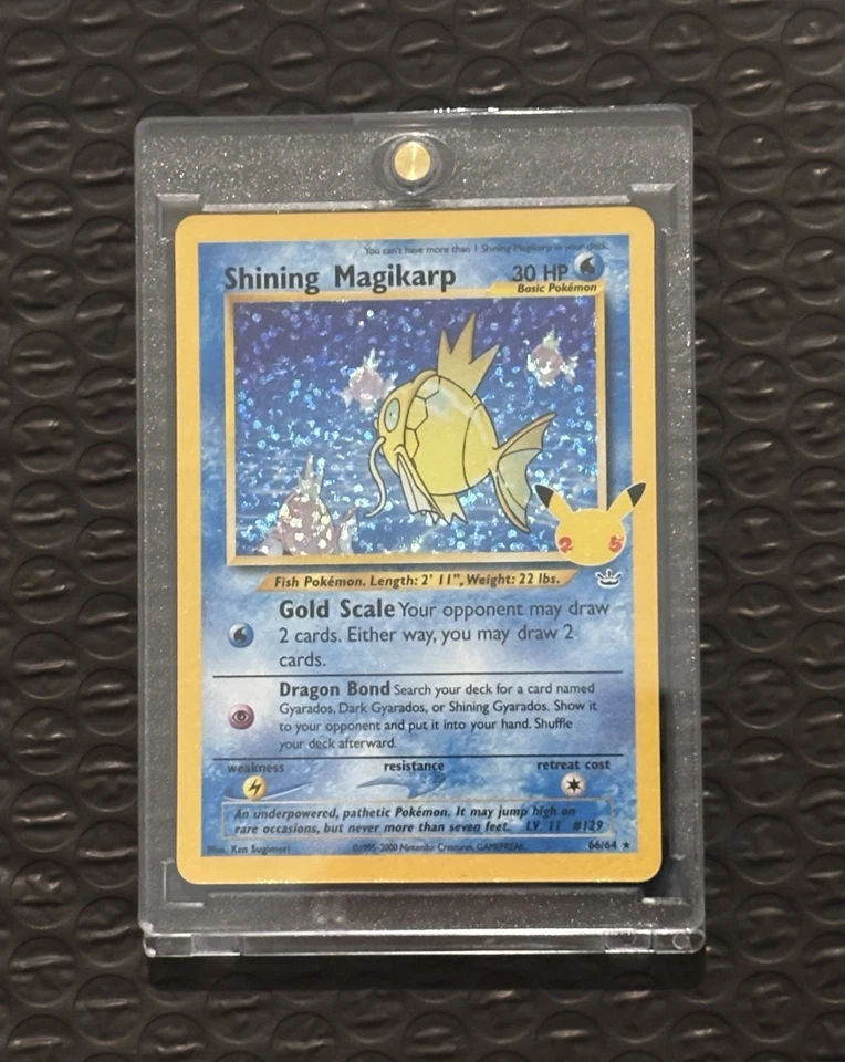 Nintendo Pokemon TCG Shining Magikarp 66/64 Neo Revelation Holo Rare 2001