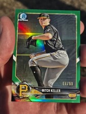 2018 Bowman Draft Chrome Green Refractor 68/99 Mitch Keller #BDC-86