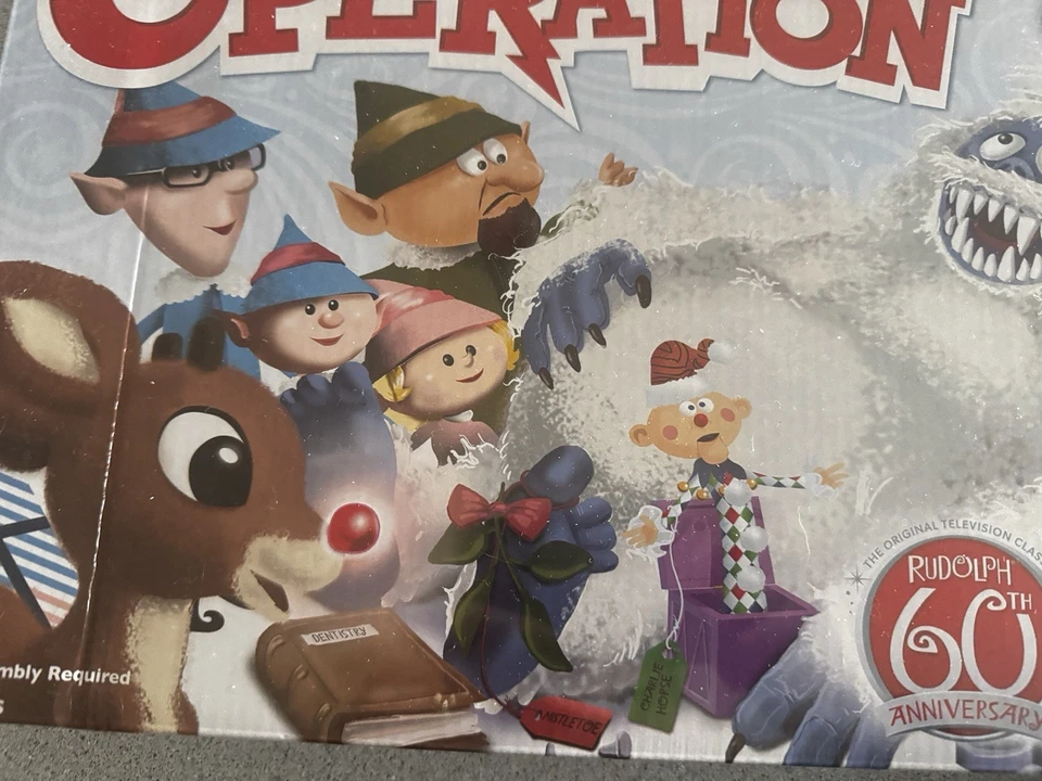 New Operation Rudolph the Red Nosed Reindeer 60th Anniversary Board Game Holiday - Image 2 of 4