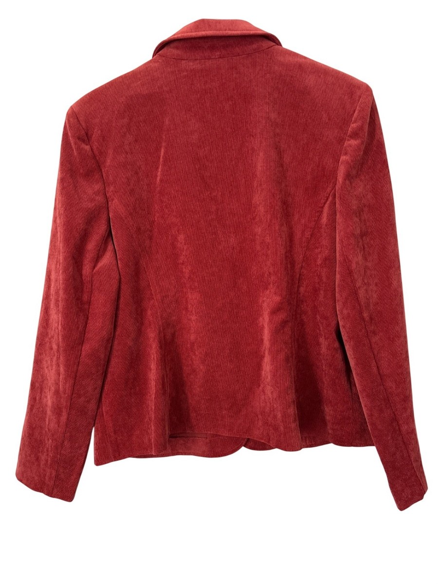 Studio Works Corduroy Blazer Jacket Size 16P Double Button Long