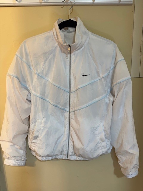Nike Windrunner Jacket white Small running workout - image 1