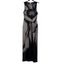 Zara The Three Graces Mesh Maxi Slip Dress Medium Art To Wear Whimsigoth Artsy