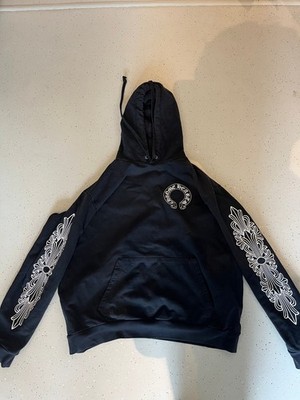 Chrome Hearts Horseshoe Floral Hoodie black original