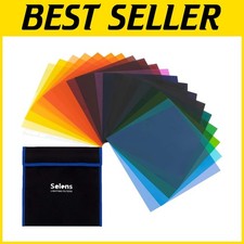 Color Gel Filter Kit 20pcs 10x10" Photo Video Studio