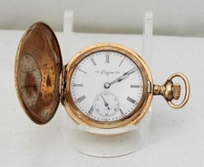 1904 Elgin Pocket Watch 20yrs Gold Filled Hunt Case 0s 11j Gr: 140 Running