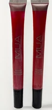 2 MUA makeup academy super shine gloss sparkle 0.25oz ea sealed #127 poppy