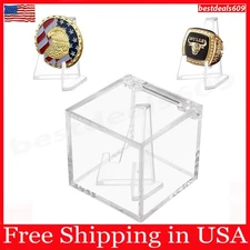 Championship Ring Display Case Clear Acrylic Championship Ring Holder Box A...