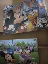 Mickey Mouse Mini Hard Puzzles set of 4 in sturdy wooden box with closure