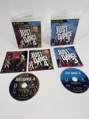Just Dance 3 & 4 PlayStation 3 PS3 CIB COMPLETE & TESTED Lot