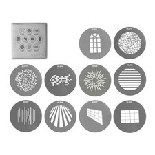 Nanlite BM Bowens Mount Projection Attachment Gobo Set 1 10-Pack 