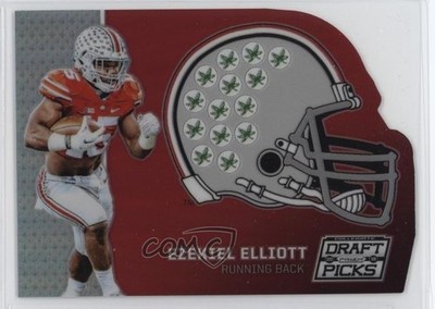 2016 Panini Prizm Collegiate Draft Picks Helmet Die-Cuts Ezekiel Elliott 00jz