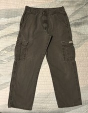 Wrangler Cargo Pants Flat Front Straight Leg Men's Regular Size