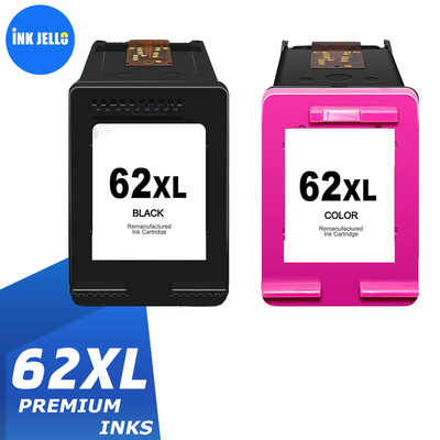Tintenpatronen Schwarz und Farbe für HP 62XL ENVY 5540 Drucker SET