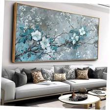 Wall Art Rustic Flowers Wall Decor Plum Blossom Canvas 40L" x 20W" 013-Flower