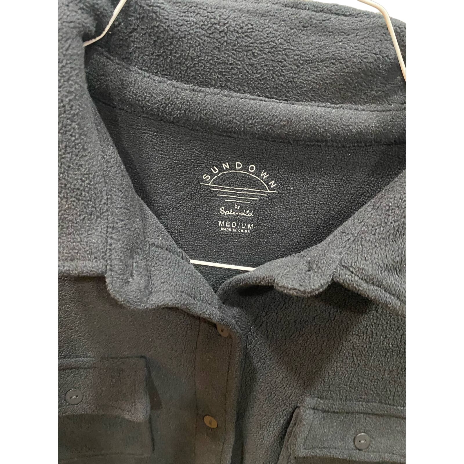 Splendid Sundown Medium RN15741 black fleece butt… - image 5