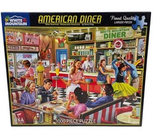 White Mountain American Diner 1000 Piece Jigsaw Puzzle Steve Crisp Art