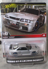 Hot Wheels Premium Nissan NISMO GT-R LM pneumatici grandi 1:43 pressofusi/gomma