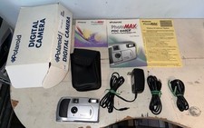 Polaroid Digital Camera PDC640CF Box Cd Cords Original Case Untested