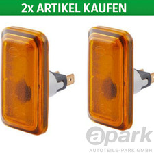2x HELLA Seitenblinker Blinker für AUDI 80 VW Golf 1 2 Passat Corrado Polo 