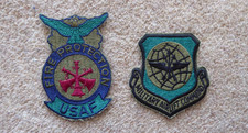 2 x USAF Patches , Military Airlift Command , USAF Fire Protection patch