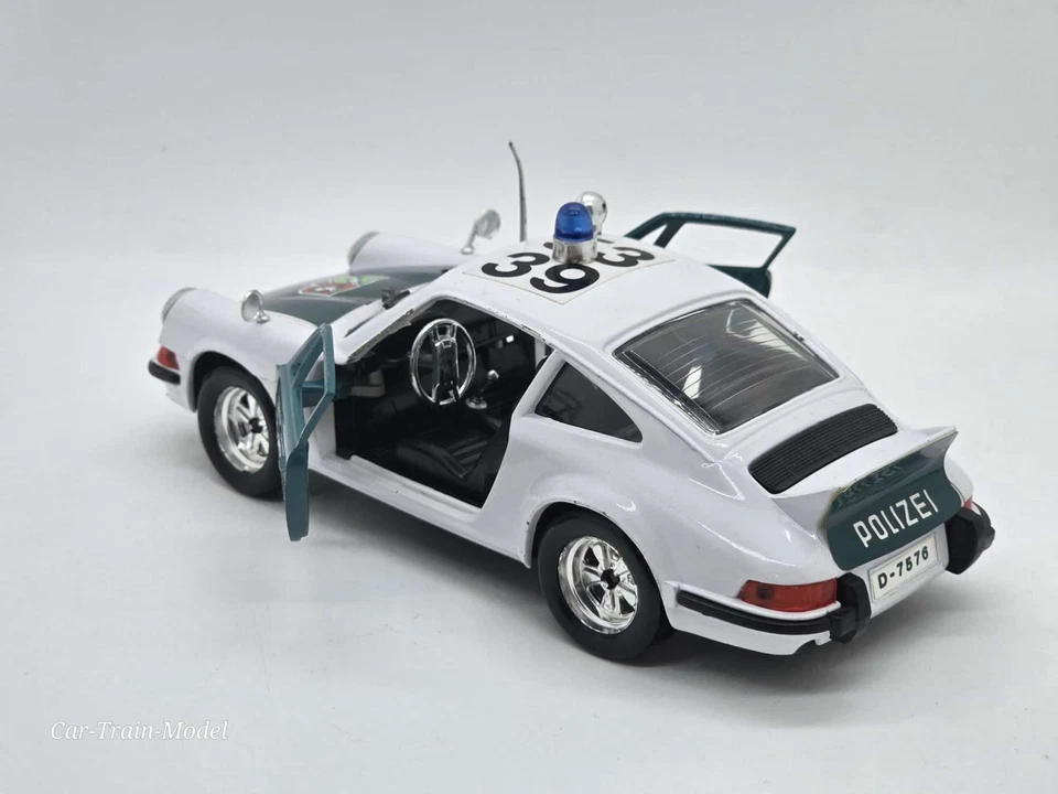 Porsche 911 Polizei - Polistil 1:25 1/25 1-25 RARE! Vintage - Immagine 4 di 4