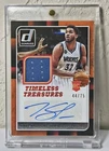 KARL-ANTHONY TOWNS 2015-16 DONRUSS AUTO PATCH TRUE ROOKIE #D /75 NEW YORK KNICKS