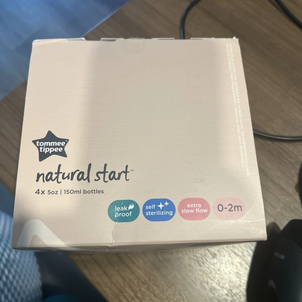 Tommee Tippee 4-pk Closer To Nature 5 oz. Biberones - Recién nacido flujo extra lento Foto 4 de 4