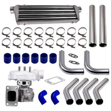 T04e T3t4 .63 Ar 74.2 Trim Turbo Turbocharger 5-bolt Intercooler Piping Kit